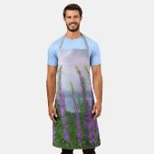 Hübsche Lupine-Blume am See Schürze (Getragen)