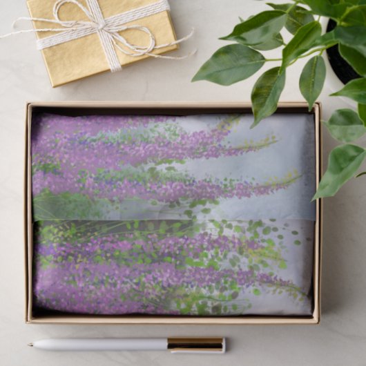 Hübsche Lupine-Blume am See Seidenpapier (Geschenk)