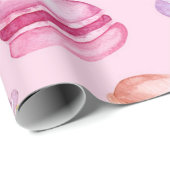 Hübsche Macarons bedrucktes Geschenkpapier (Rolleneckpunkt)