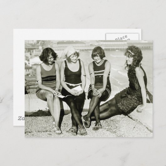 Hübsche Mädchen, 20er Postkarte (Vorne/Hinten)