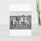 Hübsche Mädchen-Golfspieler, Zwanzigerjahre Karte (Vorderseite)