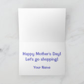 Hübsche Mädchen kaufen Muttertagskarte Karte (Innenseite)