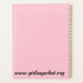 Hübsche Mädchen Planer (Rückseite)