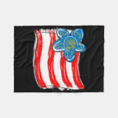 Hübsche Mädchen wählen Republikaner Funny Conserva Fleecedecke (Vorderseite (Horizontal))