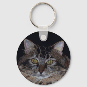 Hübsche Maine Coon Cat Schlüsselanhänger