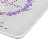 Hübsche Mama Lila und Blumenkranz Schneidebrett (Ecke)