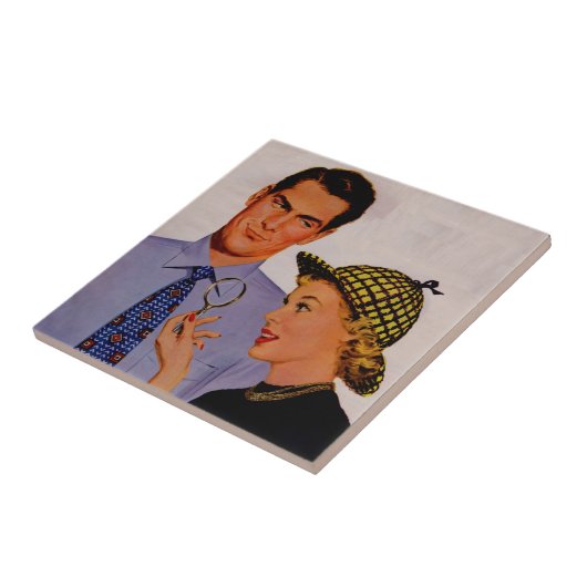 hübsche Mann und Ehefrau Frau Arlene Sherlock Fliese (Seite)