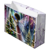 Hübsche Märchen, die den Weihnachtsbaum dekorieren Große Geschenktüte (Vorderseite Schrägansicht)