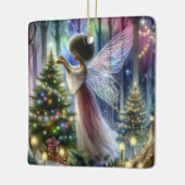 Hübsche Märchen, die den Weihnachtsbaum dekorieren Keramikornament (Links)