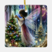 Hübsche Märchen, die den Weihnachtsbaum dekorieren Keramikornament (Vorderseite)