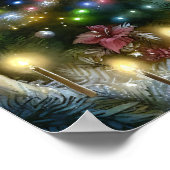 Hübsche Märchen, die den Weihnachtsbaum dekorieren Poster (Ecke)