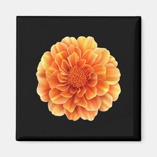 Hübsche Marigold-Blume Magnet (Vorne)