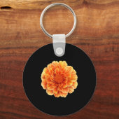 Hübsche Marigold-Blume Schlüsselanhänger (Vorderseite)