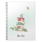 Hübsche Mäuse in Aquarellfarbe, benutzerdefiniert Notizblock (Vorderseite)