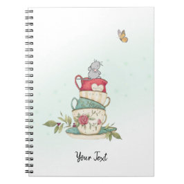 Hübsche Mäuse in Aquarellfarbe, benutzerdefiniert Notizblock