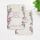 Hübsche mauve Gastgeschenk Hochzeit danke (Schreibtisch)