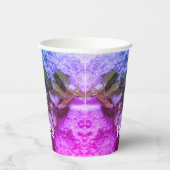 Hübsche Mauve Lila und blau Pappbecher (Rechts)