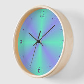 Hübsche Mauve/Linse Grün>Wandleuchte Uhr (Winkel)