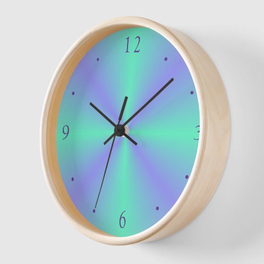 Hübsche Mauve/Linse Grün>Wandleuchte Uhr (Winkel)