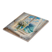 Hübsche Meereslandschaft Küstenkunst Fliese (Seite)