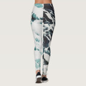 Hübsche Meereswellen Leggings (Rückseite)