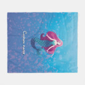 Hübsche Meerjungfrau Fleecedecke (Vorderseite (Horizontal))