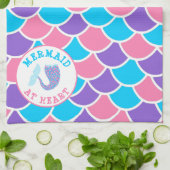 Hübsche Meerjungfrau im Herzen Geschirrtuch (Gefaltet)