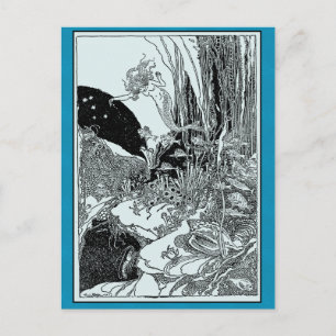 Hübsche Meerjungfrau Postkarte