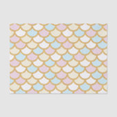 Hübsche Meerjungfrau-Skalen Seidenpapier (Vorderseite)