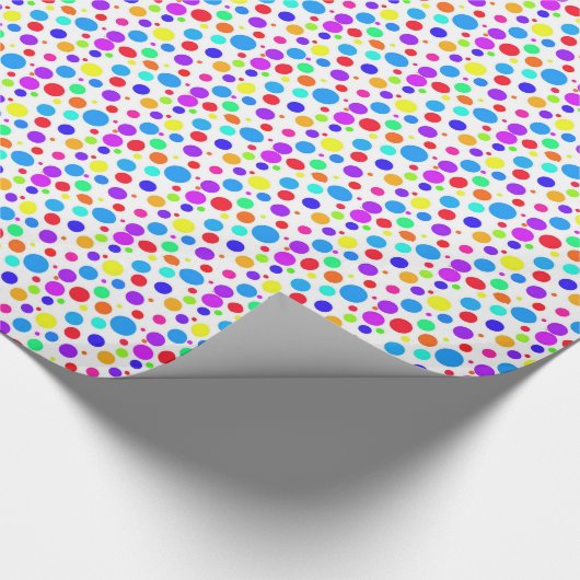 Hübsche mehrfarbige Stellen Geschenkpapier (Ecke)