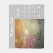 Hübsche Meilensteine des Blumenkindes Grau Fleece  (Vorderseite)