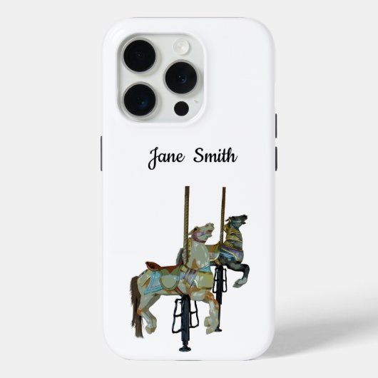 Hübsche Mergo Round Carousel Pferde Case-Mate iPhone Hülle (Rückseite)