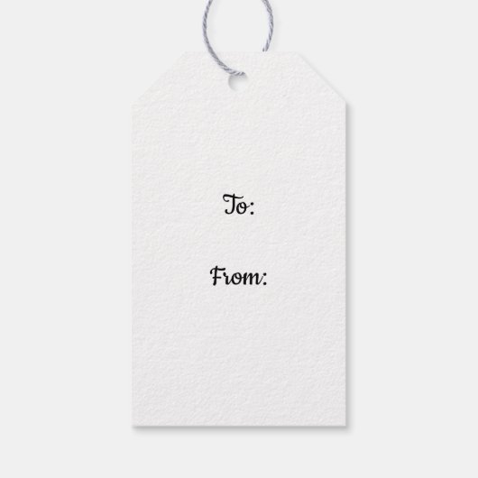 Hübsche Mergo Round Carousel Pferde Geschenkmarke Geschenkanhänger (Rückseite)