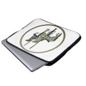 Hübsche Mergo Round Carousel Pferde Laptopschutzhülle (Vorne Knopf)