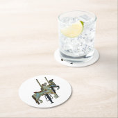 Hübsche Mergo Round Carousel Pferde Runder Pappuntersetzer (Vor Ort)