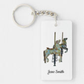 Hübsche Mergo Round Carousel Pferde Schlüsselanhänger (Vorderseite)