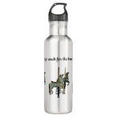 Hübsche Mergo Round Carousel Pferde Wasserflasche Edelstahlflasche (Vorderseite)