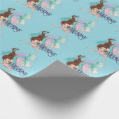Hübsche Mermaids Geschenkpapier (Ecke)