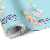 Hübsche Mermaids Geschenkpapier (Rolleneckpunkt)
