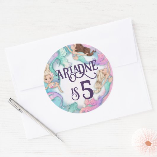 Hübsche Mermaids Stickers (Umschlag)