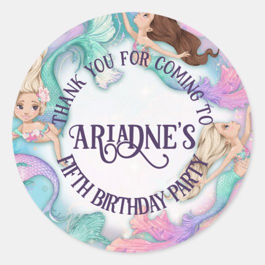 Hübsche Mermaids Stickers (Vorderseite)