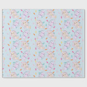 Hübsche Mermaids und Candy Sprinkles Geschenkwrap Geschenkpapier (Flach)