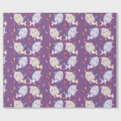 Hübsche Mermaids und Candy Sprinkles Geschenkwrap Geschenkpapier (Flach)