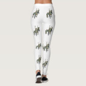 Hübsche Merry Go Round Carousel Pferde Frauen Leggings (Rückseite)