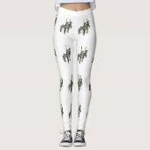 Hübsche Merry Go Round Carousel Pferde Frauen Leggings (Vorderseite)