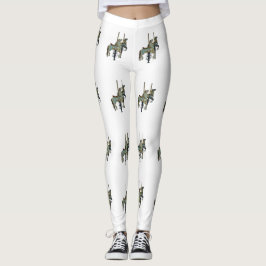 Hübsche Merry Go Round Carousel Pferde Frauen Leggings