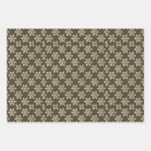 Hübsche Minimalistische Schneeflocken Geschenkpapier Set (Vorderseite 3)