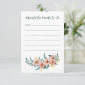 Hübsche Minzbeutel Blütendusche Blütenmassage Baby Hinweiskarte (Stehend Vorderseite)