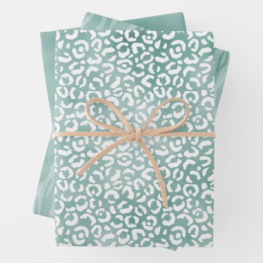 Hübsche Minze Geschenkpapier Set (Beispiel)