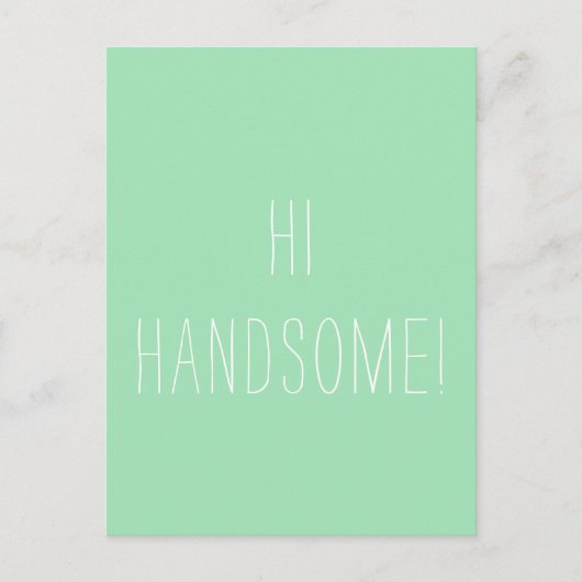 Hübsche Minze Motivierend Freundschaft Wort für Ge Postkarte (Vorderseite)